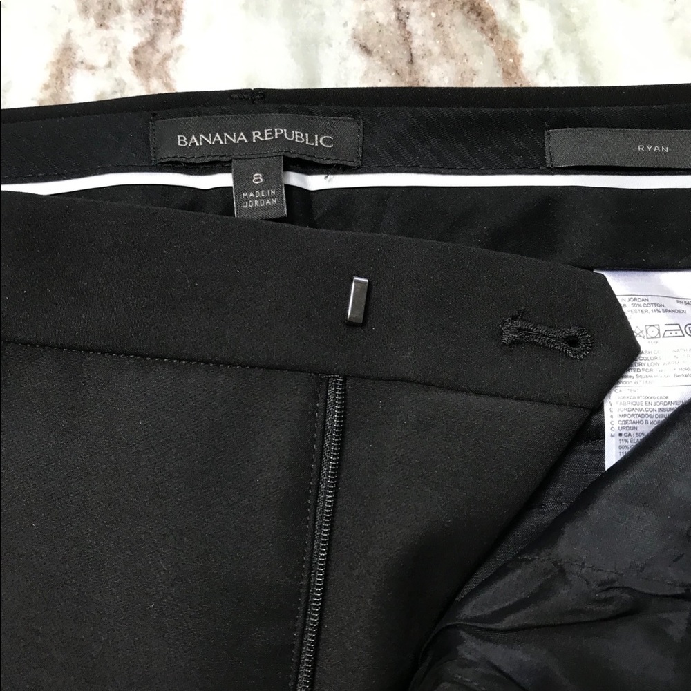 Banana Republic Ryan fit black slacks Size 8